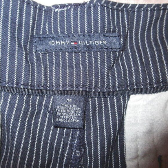 Tommy Hilfiger Shorts Women 14 Striped Anchors Twill Mid Rise Nautical Sail NWT - Picture 4 of 10